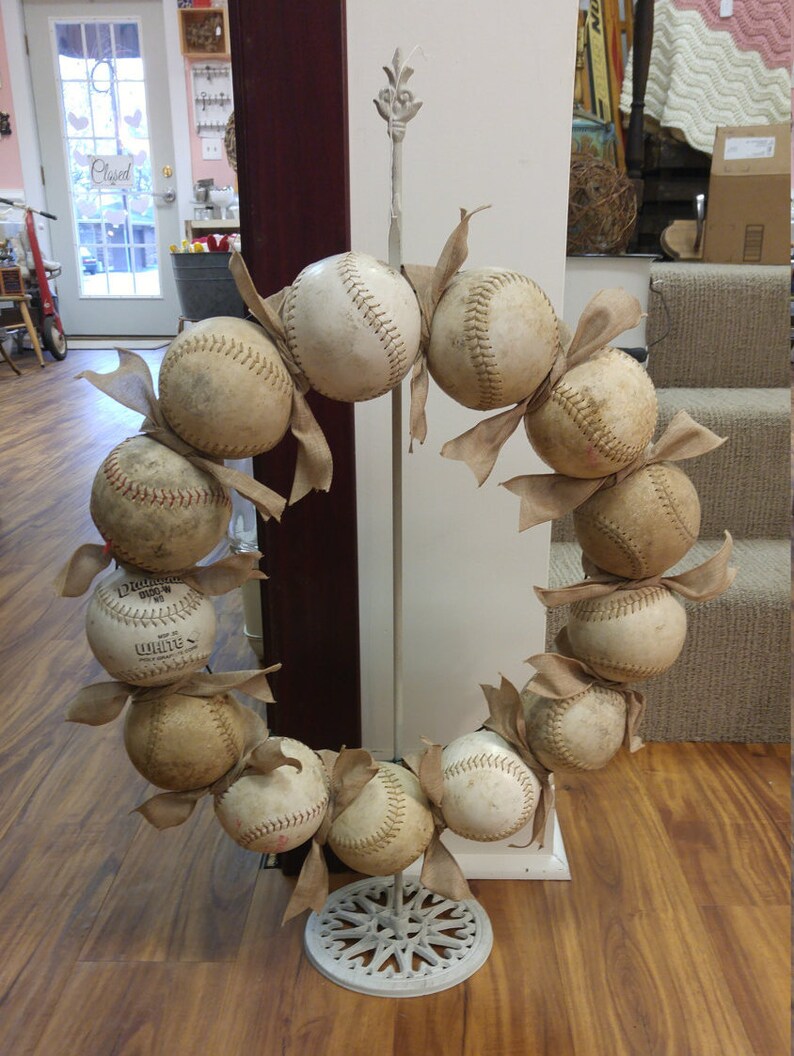 Handmade Softball Wreath...Perfect for Sports Fans!