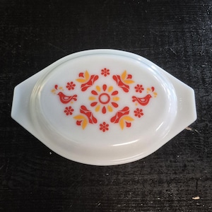 Vintage Pyrex &quot;Friendship&quot; Casserole Dish Lid
