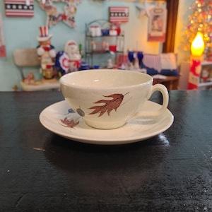 Vintage Franciscan &quot;Autumn&quot; Cup and Saucer