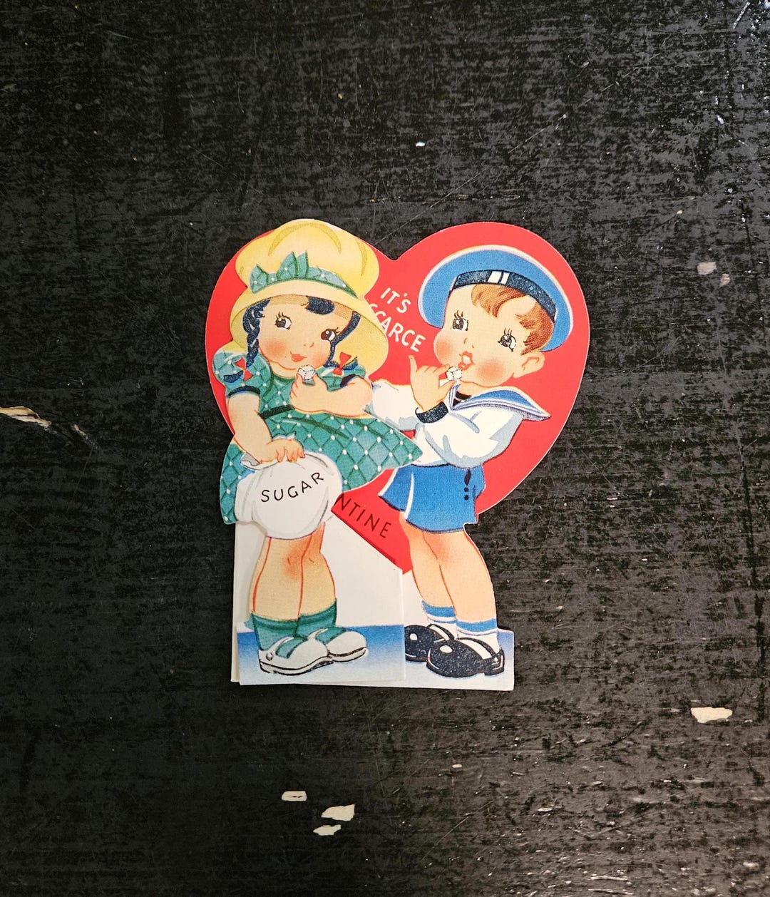 Vintage A-MERI-CARD WWII Sailor and Girl Sugar Rationing Paper ...