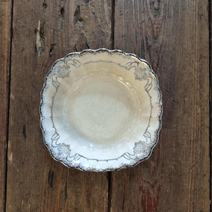 Vintage &quot;White Gold Ware&quot; by Sebring China Bowl-5.75&quot;