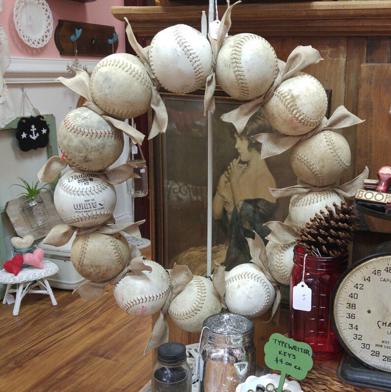 Handmade Softball Wreath...Perfect for Sports Fans!