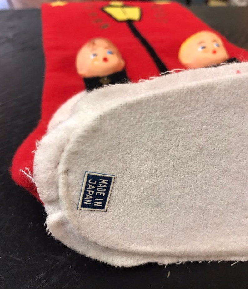 Vintage Japan Felt 3-D Choir Boy Stocking