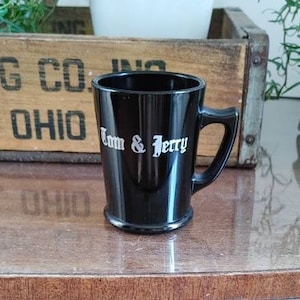 Vintage McKee Black Tom & Jerry Mug