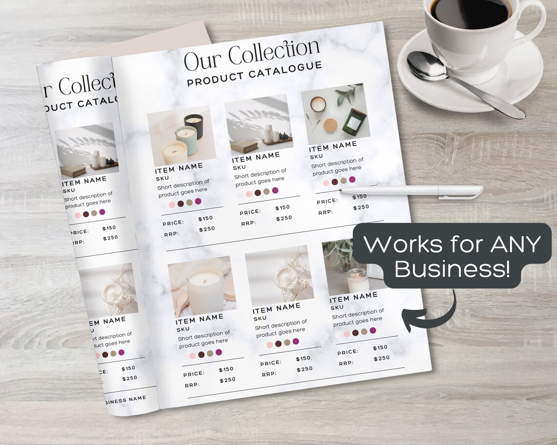 Editable Line Sheet Templates Vertical and Horizontal - Etsy