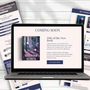 Canva Website Template, Book Sales Page, Online Course Landing Page image 7