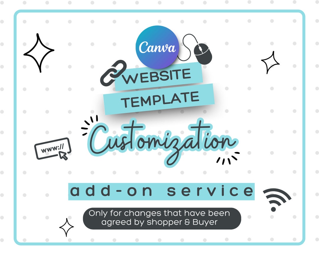 CANVA Website Template Customization Service - Etsy