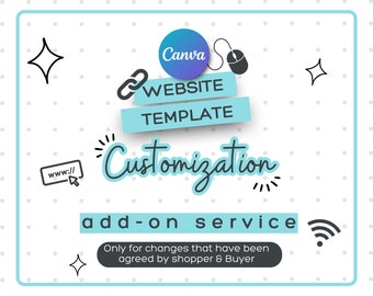 CANVA Website Template Customization Service