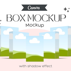 Mockup CANVA BOX, Mockup di scatola, Mockup software, Modello Canva, Modello di scatola software, Mockup di scatola 3D, Prodotto digitale, Copertina del prodotto