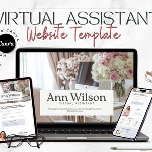 Canva Website Template for Virtual Assistants