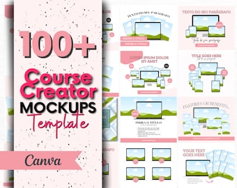 Kursersteller Mockup Templates: Canva Online Kurs (Digitaler Download)