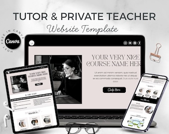 Canva Website Template: Sales Page & Landing Page