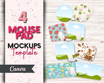 Mouse Pad Template, Mouse Pad Canva Template, Mockup Templates, Digital product Mockup, Etsy Listing Template, Etsy Seller, sublimation