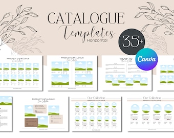Line Sheet Template: Horizontal Wholesale Catalogue (Canva Template)