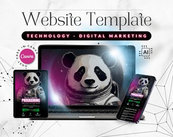 Canva Sales Page Template: Course Landing Page, Link in Bio