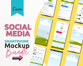 Canva Social Media Templates: YouTube, TikTok, Instagram, Facebook (Digital Download)