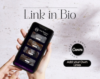 Canva Link in Bio Template: Instagram Landing Page (Digital Download)