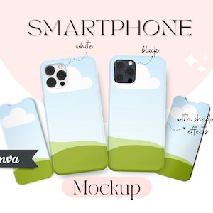Samartphone Mockup, Canva Mockup, Iphone Mockup, Smartphone Case Mockup, Sulimation Canva Mockup, Canva Editable, Smartphone Case Mockup