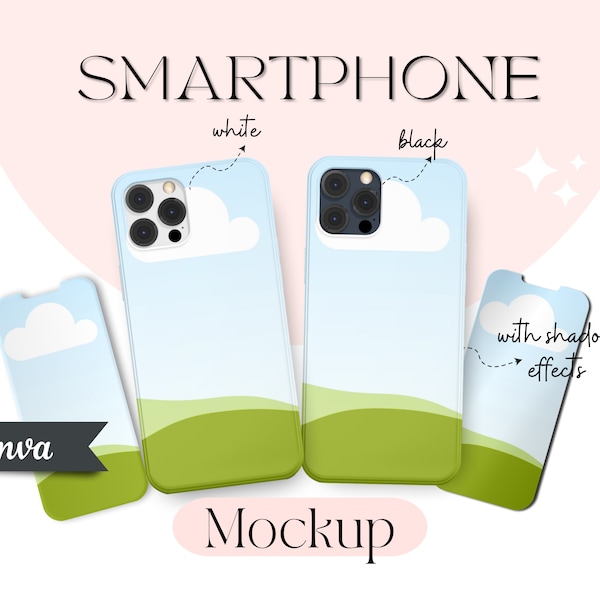 Samartphone Mockup, Canva Mockup, Iphone mockup, Smartphone Case Mockup, Suplimation Canva Mockup, Canva Editable, Smartphone Case mockup