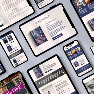 Canva Website Template, Book Sales Page, Online Course Landing Page image 3