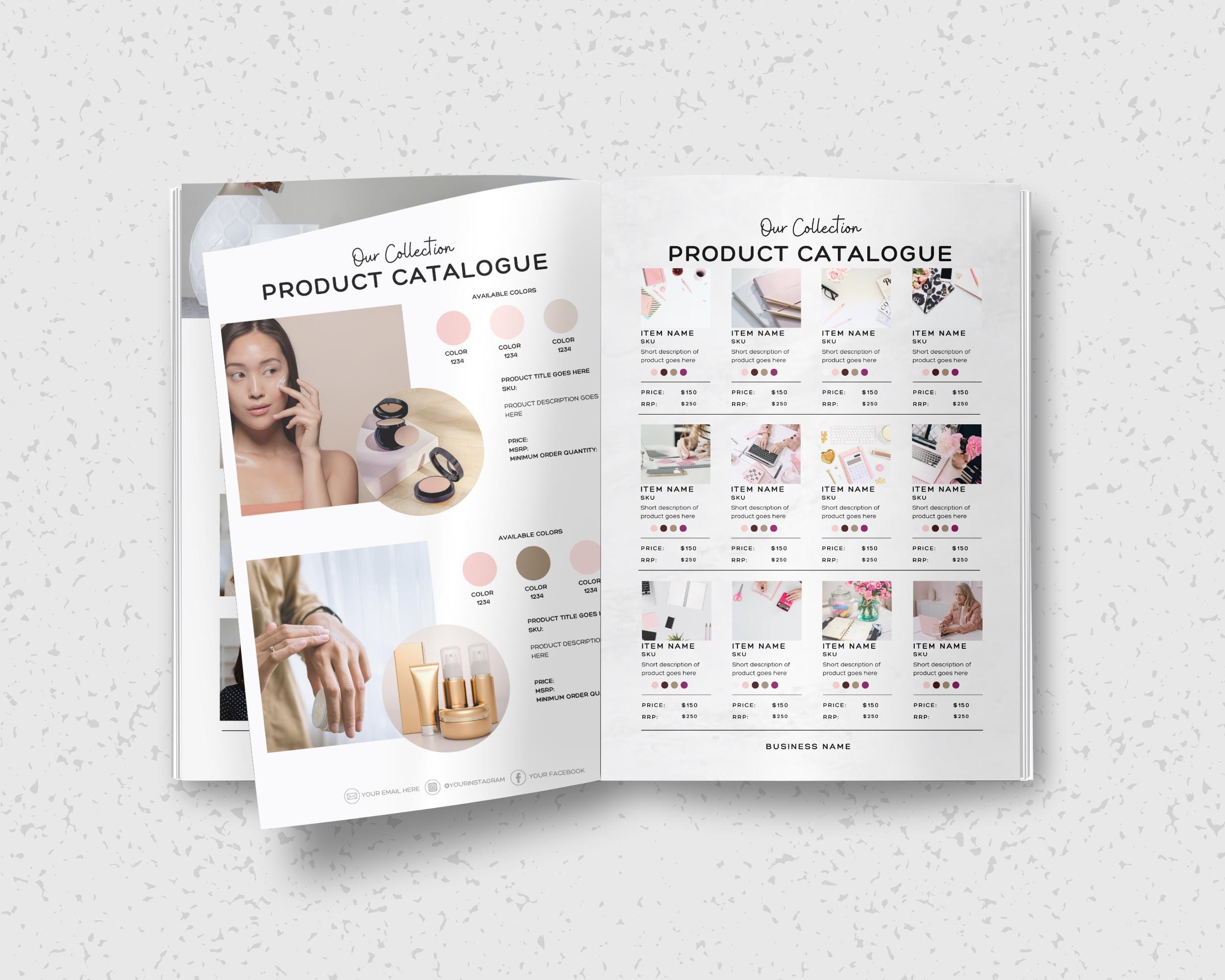 Line Sheet Template: Wholesale Catalogue & Price Guide (canva Editable ...