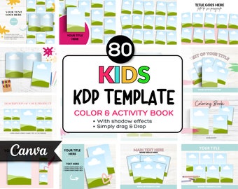 Coloring Book Display: Canva Editable KDP Template (Digital Product)