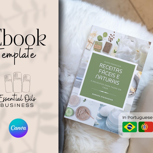 Essential Oils  Ebook, Done-for-You Ebook, Canva Template, Rebrandable and Resizable Canva Template