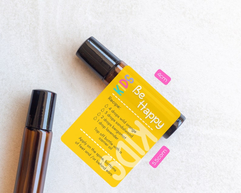 DOTERRA Kids Printable Blends Roller Bottle Labels Doterra - Etsy