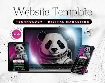 Canva Sales Page Template: Marketing Website Design (Digital Download)