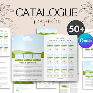 ラインシートテンプレート：卸売カタログと価格ガイド（Canvaで編集可能）（デジタルダウンロード）