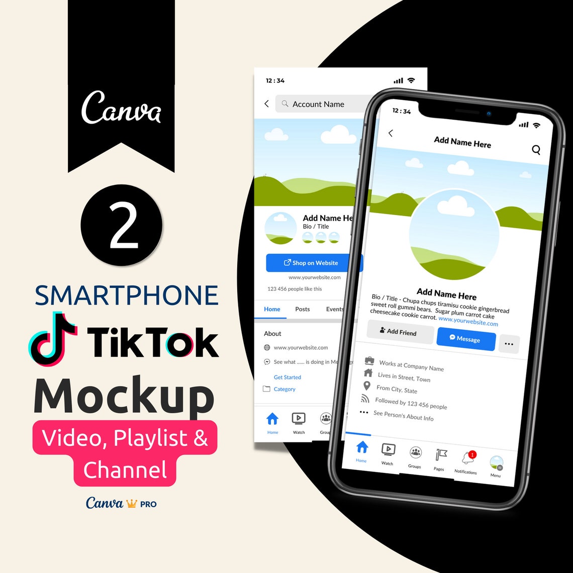 tiktok-mock-up-template-tiktok-mockup-canva-template-etsy-ireland
