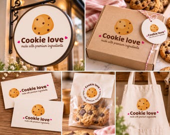 Diseño de logotipo para pastelería, plantilla editable en Canva, micropanaderías, panadería artesanal. Panadería casera.