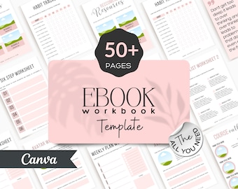 Editable Ebook Workbook Template: Canva Lead Magnet (Digital Download)