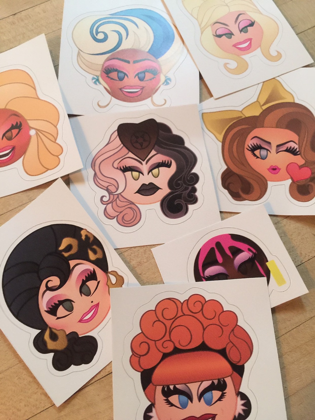 Emoji Queens Stickers Etsy