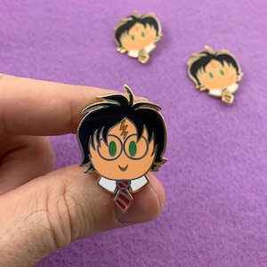 Boy Wizard Emoji Enamel Pin
