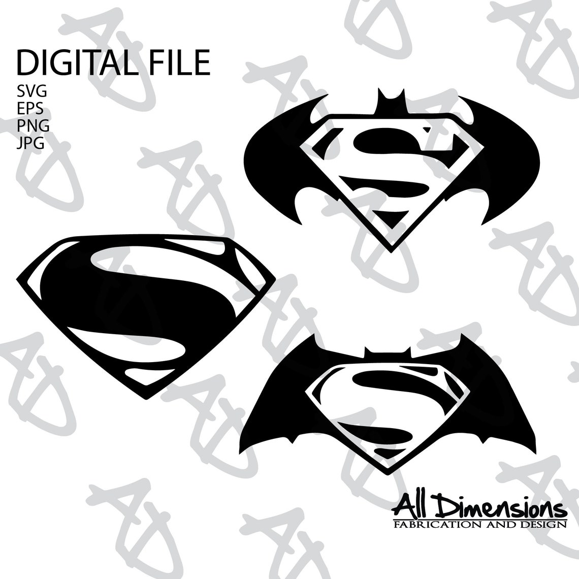 Superman Logo Set 10 Files SVG Cut File Car Decal Vinyl Etsy