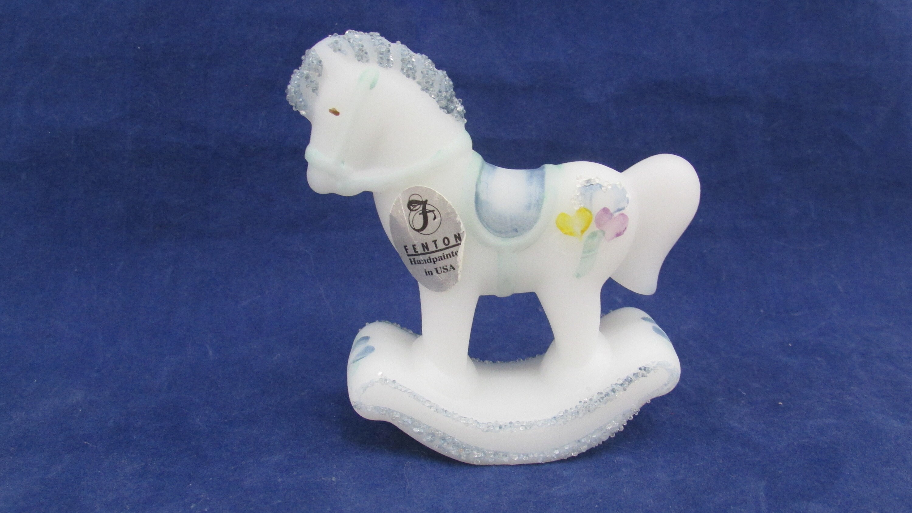 Fenton Glass Rocking Horse Marked Fenton Artist Signed C. Etsy