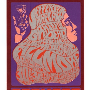 Grateful Dead Jefferson Airplane 1966 New Year&#39;s Bash Fillmore Bill Graham BG37 Handbill