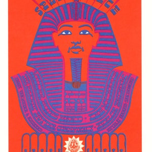 Steve Miller Blues Band Lee Michaels 1967 Avalon Ballroom Family Dog FD47 Cartão Postal Victor Moscoso