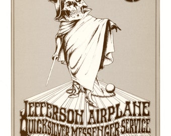 Jefferson Airplane Santana 1970 Winterland Bill Graham BG222 Postcard