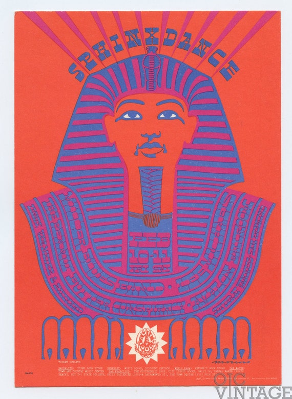 Family Dog Postcard 47 Sphinx Dance 1967 Feb 10 Miller Blues Band Lee Michaels