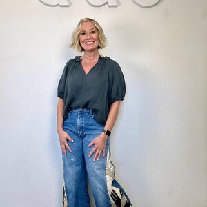 Wrangler crop flare-jeans, vintage quiltpanelen, gerecycled denim, maat 6 afbeelding 18
