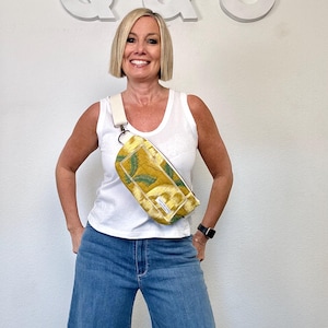 Bolsa de cinto vintage com alça removível