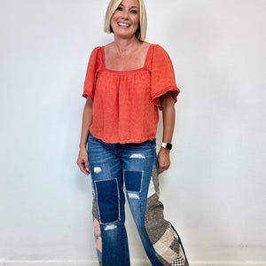 The Jane (size 8) Madewell barrel Jeans with Vintage Fabric Panels