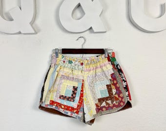 The Jamie Vintage Quilt Shorts (Small/Medium)