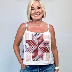 The Godiva Star Quilt Top Tank S/M