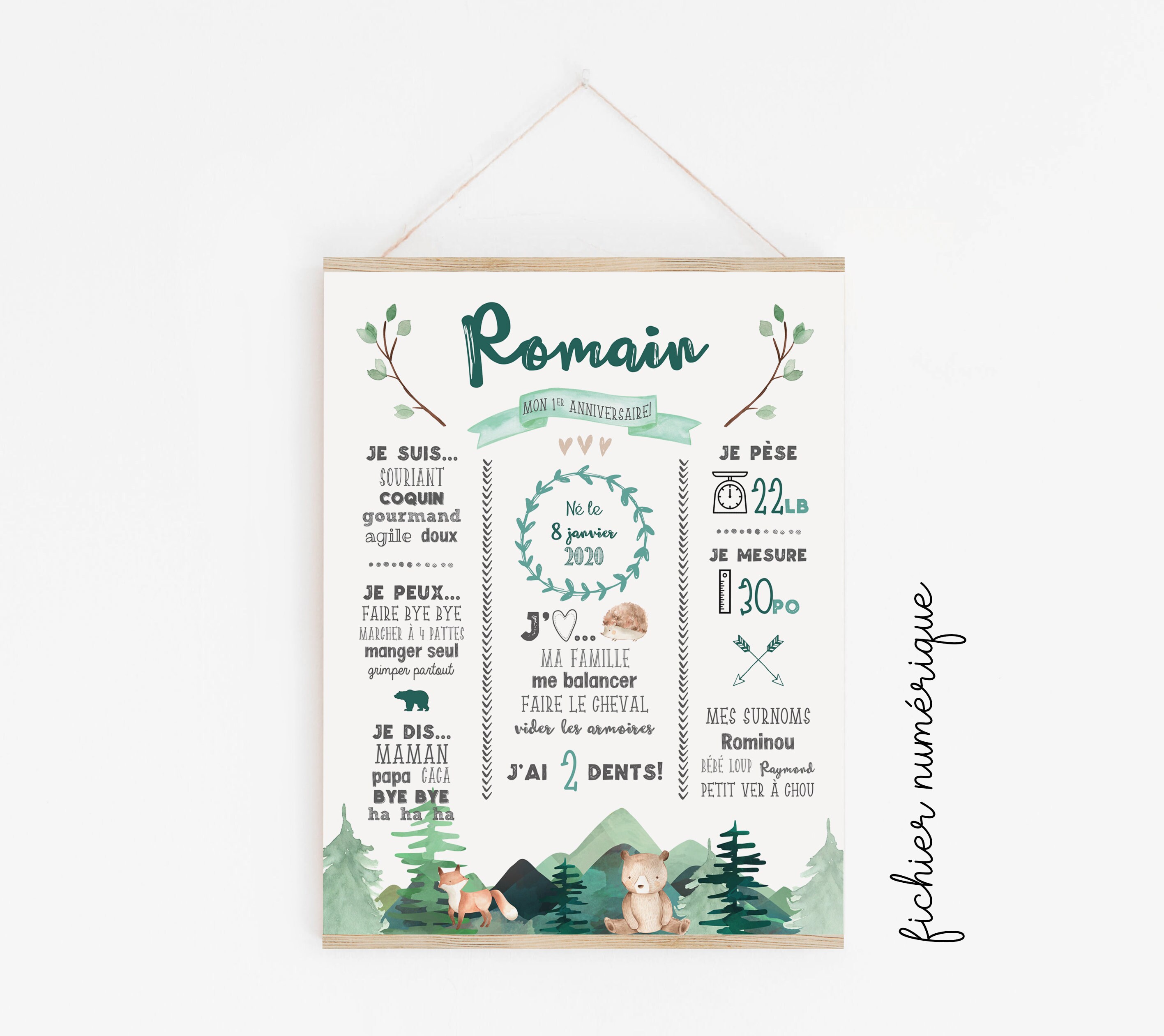 First Birthday Sign Digital File Etsy Israel