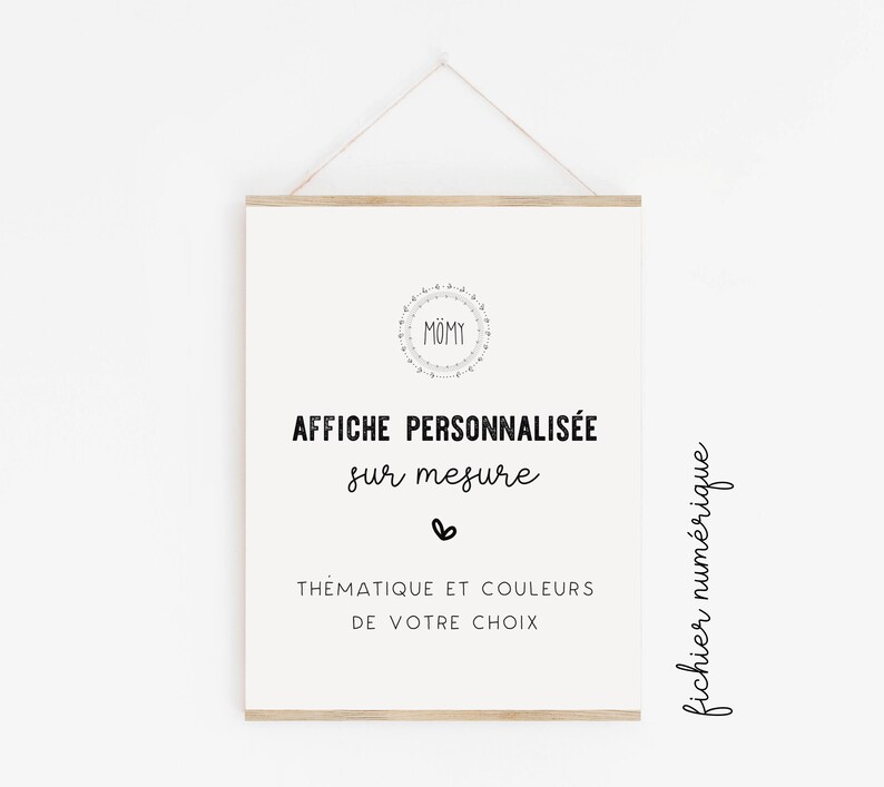 Affiche Anniversaire Personnalisee Sur Mesure Fichier Etsy