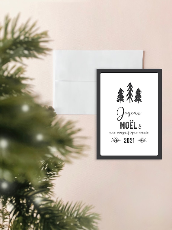 Carte De Noel Pliee 5x7 Noel Farmhouse Noir Et Blanc Etsy Carte De Noel Pliee 5x7 Noel Farmhouse Noir Et Blanc Etsy