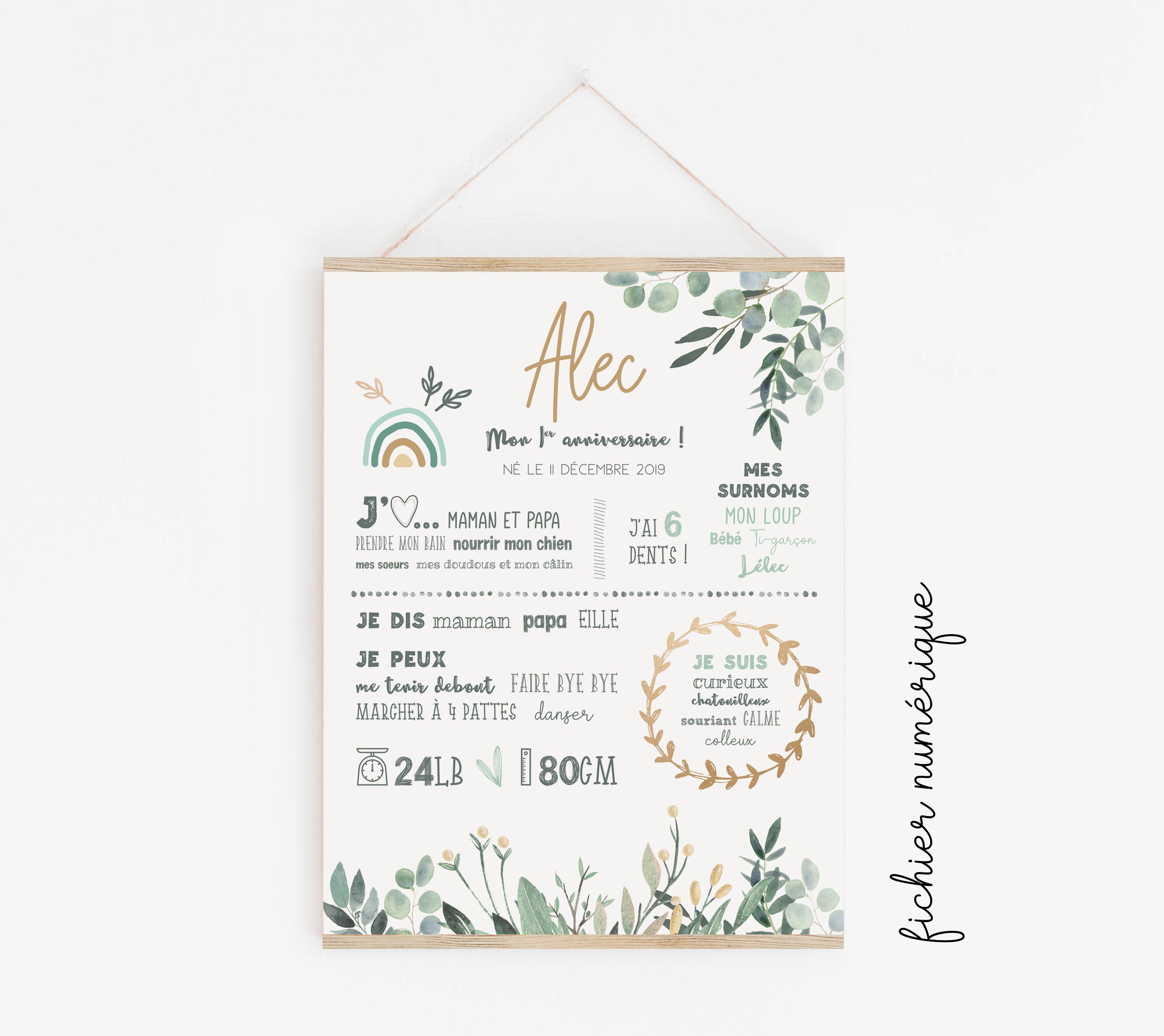 First Birthday Sign Digital File Etsy